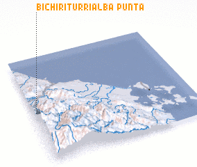 3d view of Punta Bichirí Turrialba